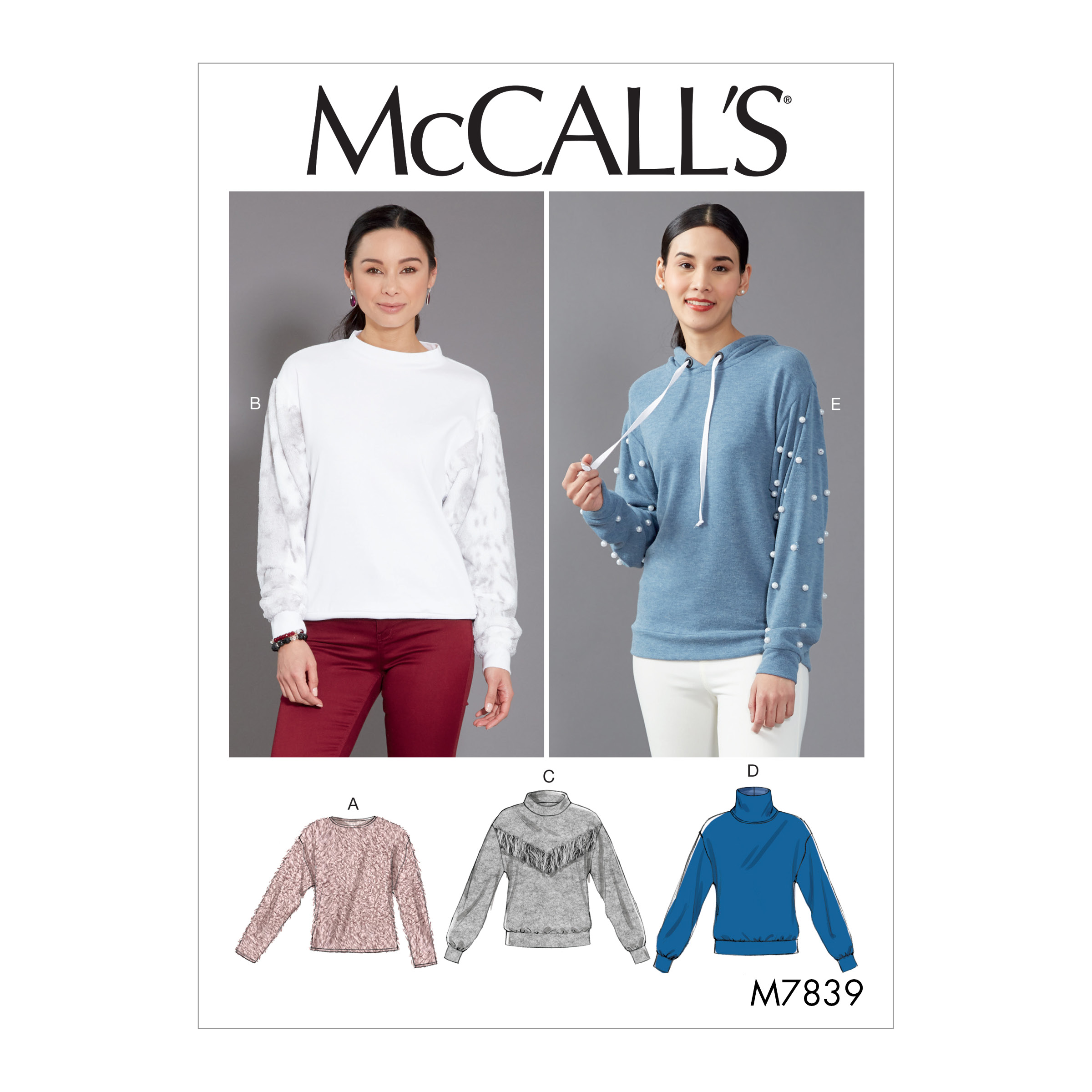 McCall's 7839 Misses' Tops