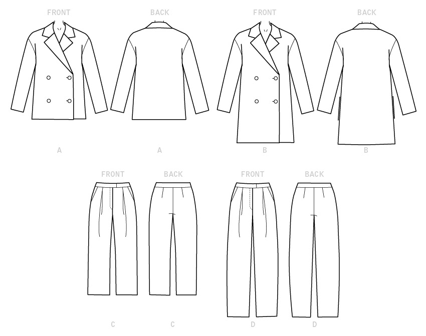 McCall's 7876 Misses' Jackets and Pants