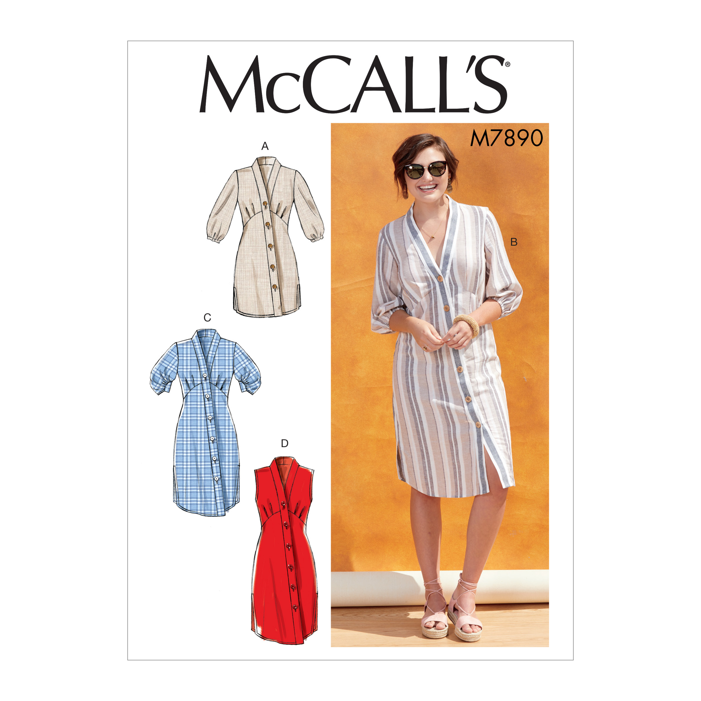 McCall's M7890 Misses' Tunic and Dresses