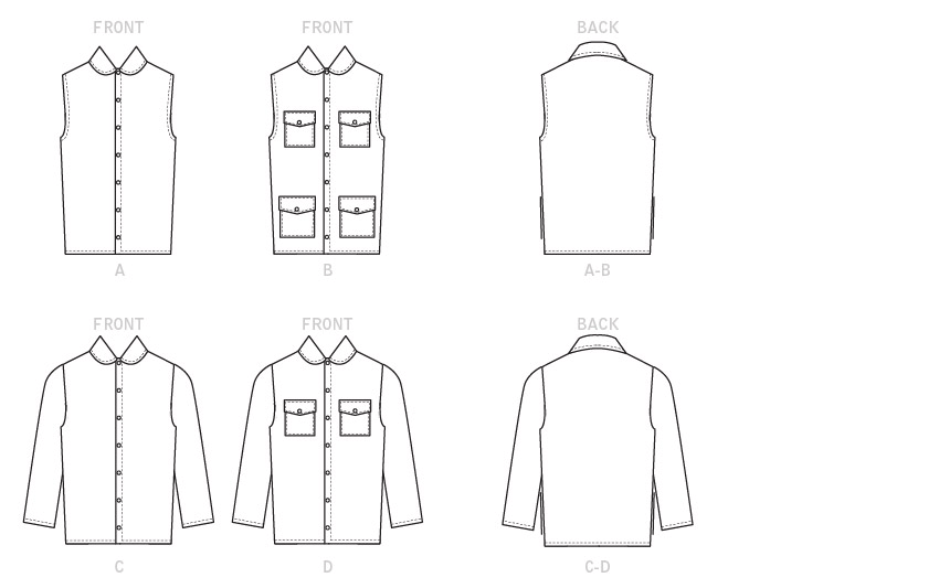 McCall's M7913 Misses'/Men's Jacket and Vest