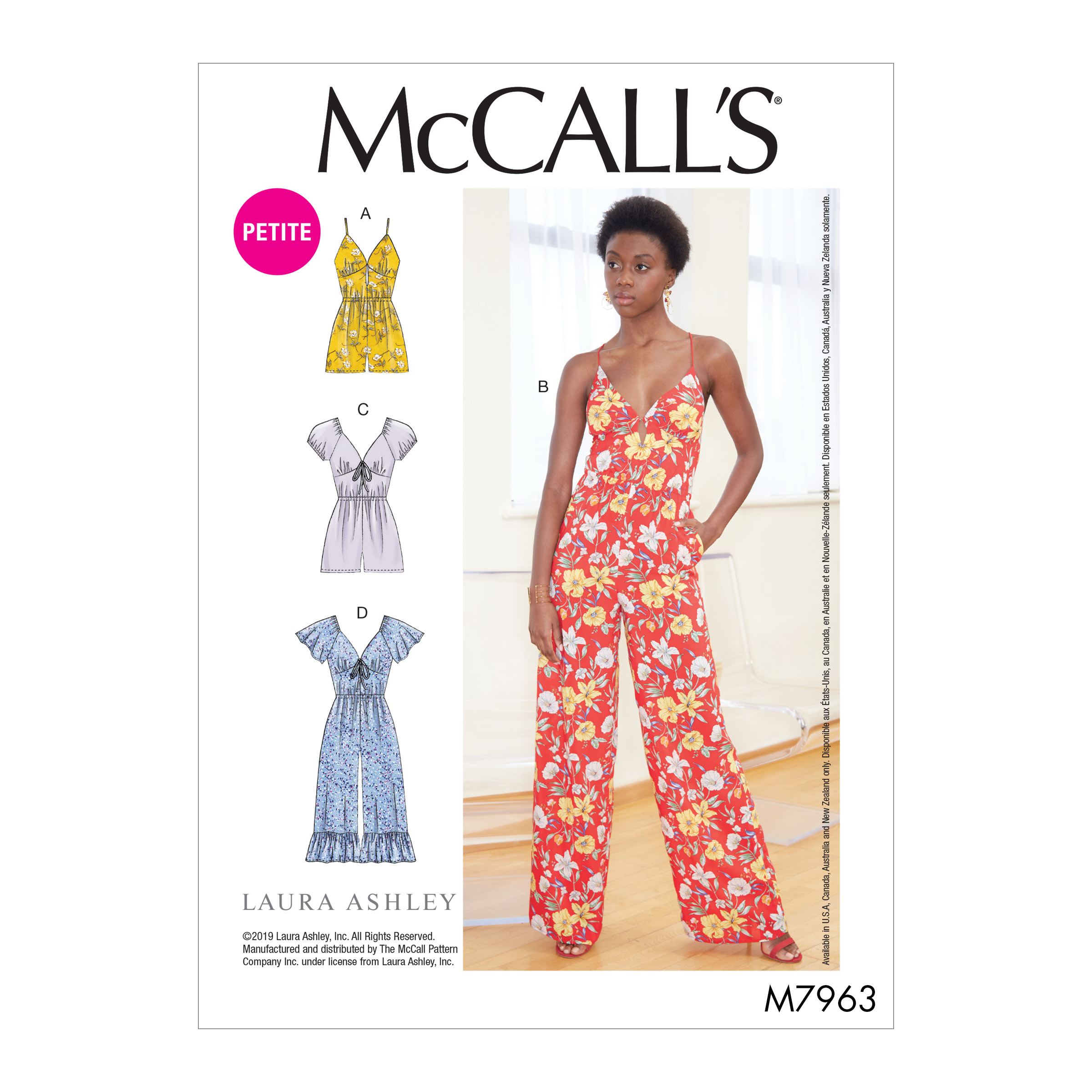 McCall's 7963 Misses'/Miss Petite Rompers and Jumpsuits
