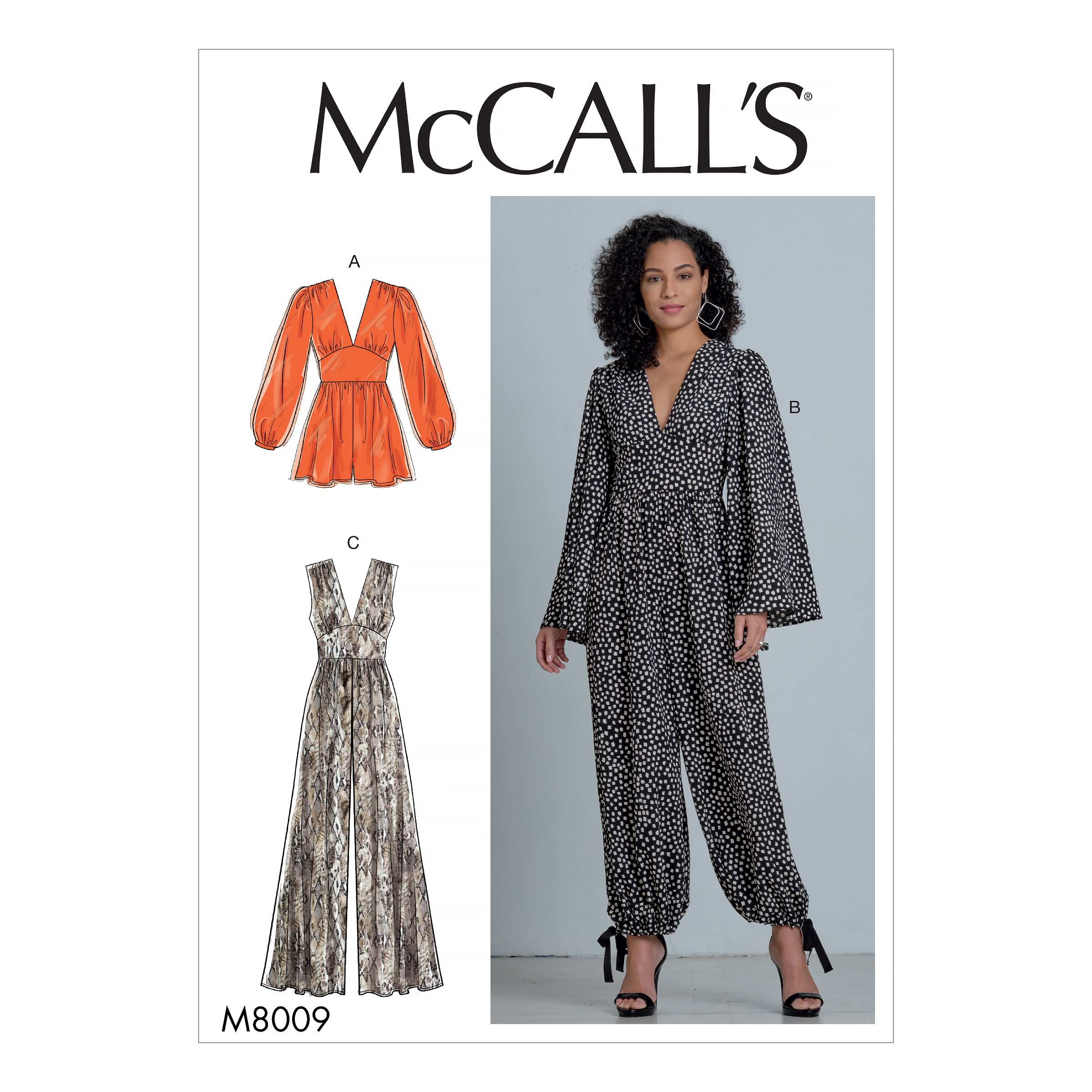 McCall's 8009 Misses' Romper and Jumpsuits