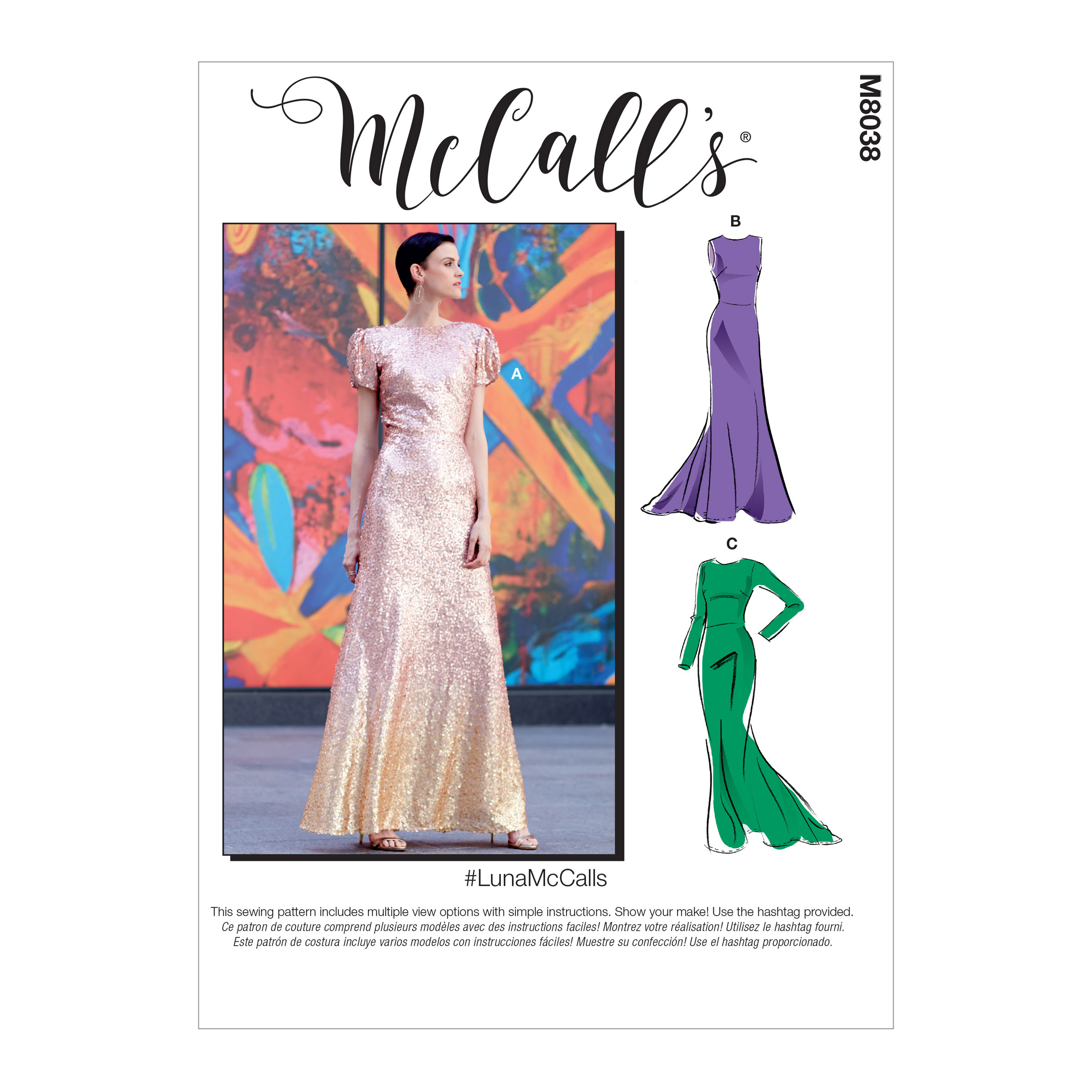 McCall's 8038 Misses' & Women's Special Occasion Dresses