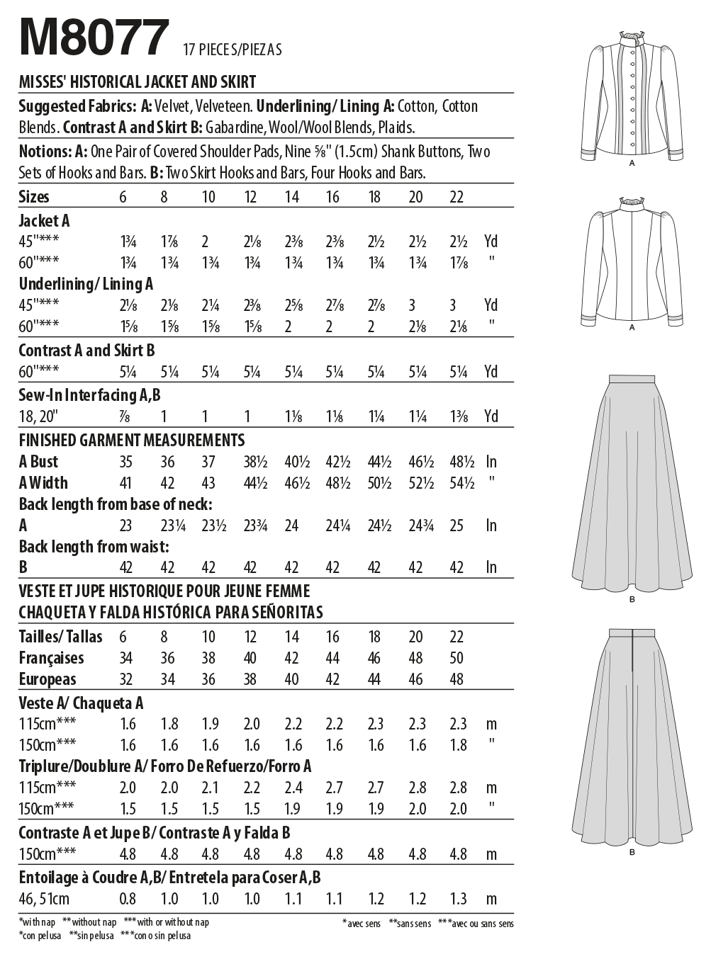 Need Advice: Pattern Size (Body Measurements vs. Finished Garment ...