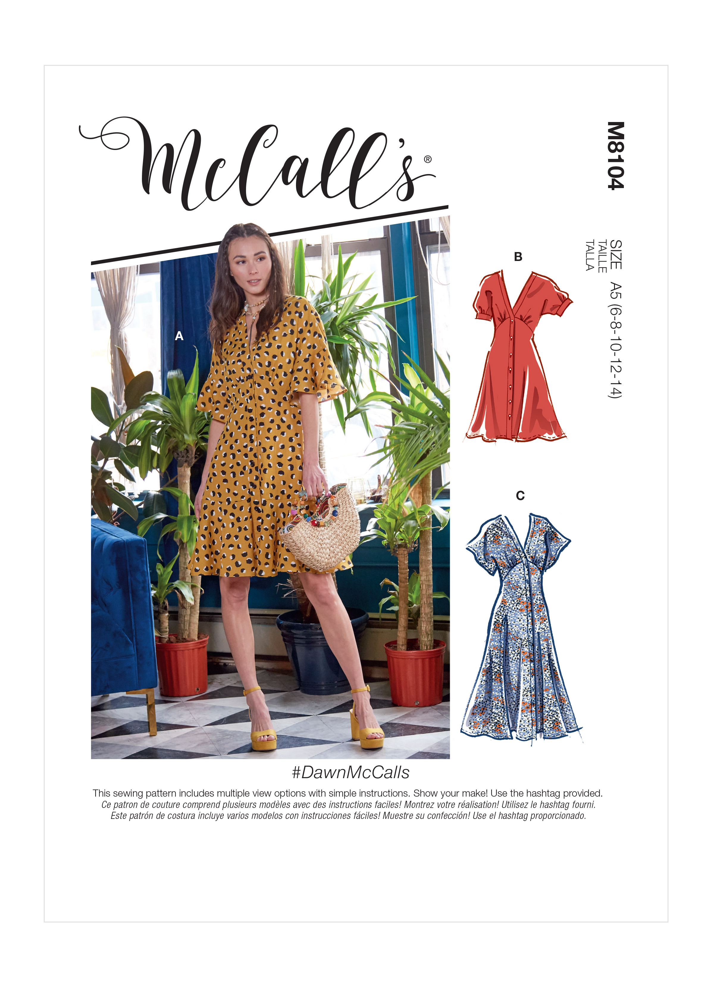 McCall's 8104 #DawnMcCalls - Misses' Dresses