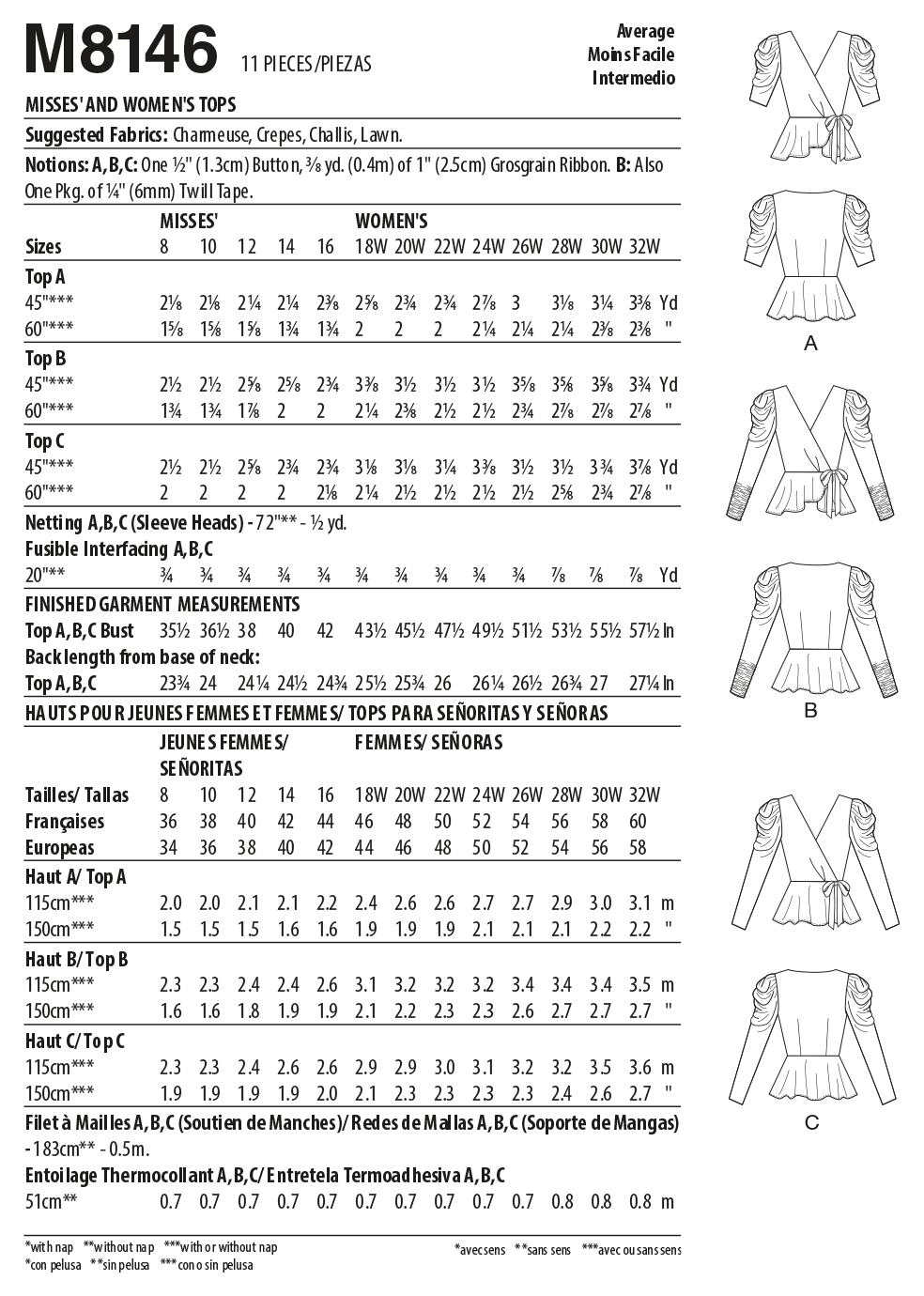 McCall's 8146 #MyrtleMcCalls - Misses' & Women's Tops