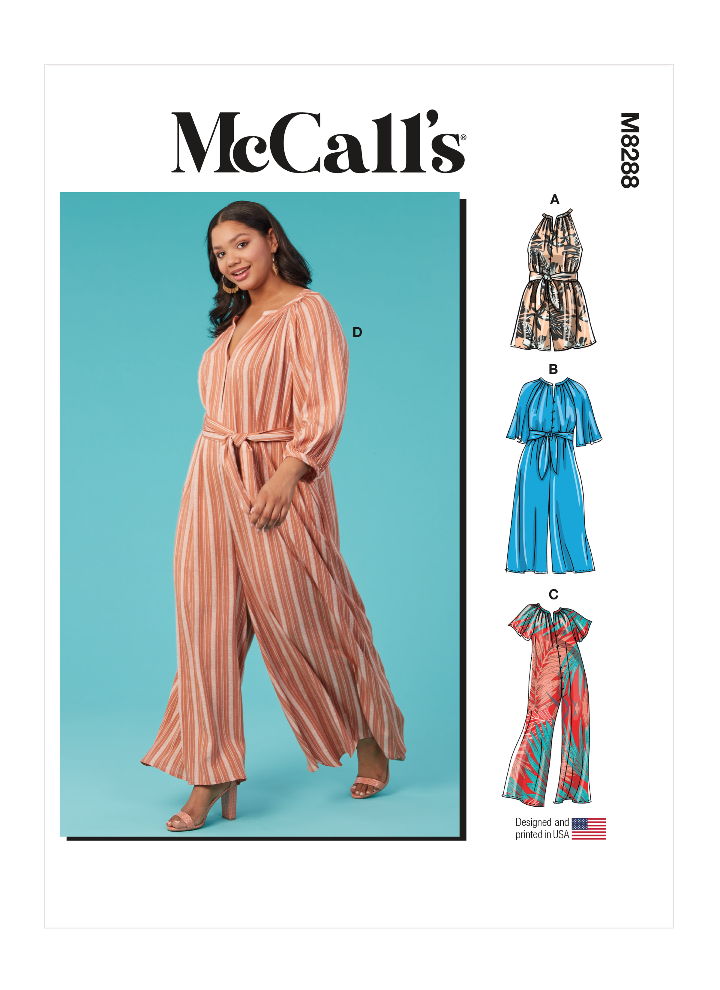 McCall's McCall Pattern Loose Fit Women's Jumpsuit, Plus India