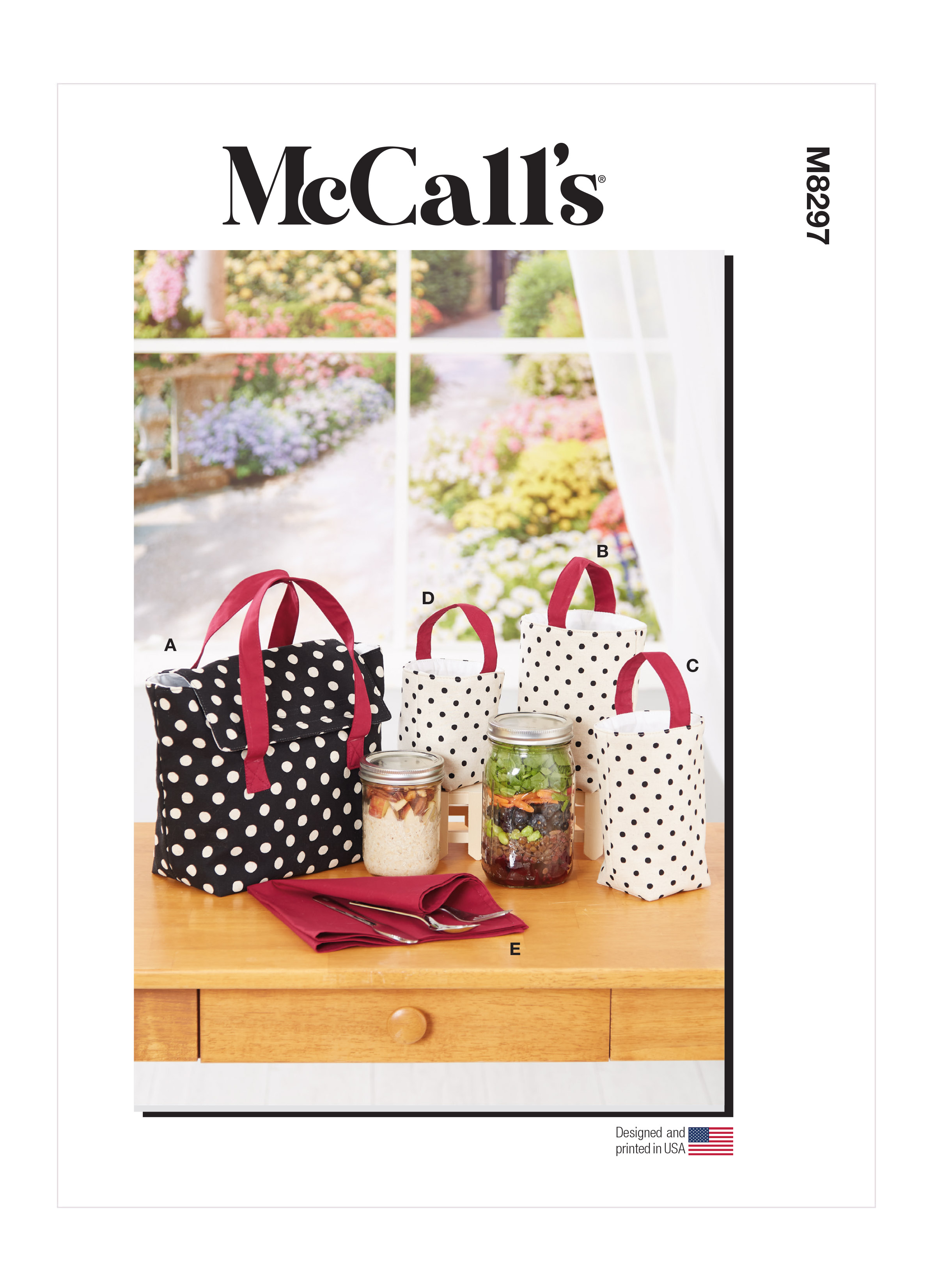  McCall's Sewing Pattern 7228 c1994 Shoulder Bag, Duffle,  Backpack, Water Bottle Holder : Arts, Crafts & Sewing