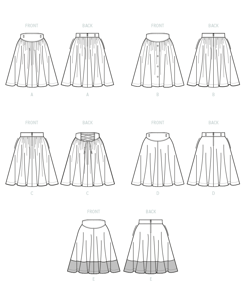 McCall's 8319 Misses' Skirts