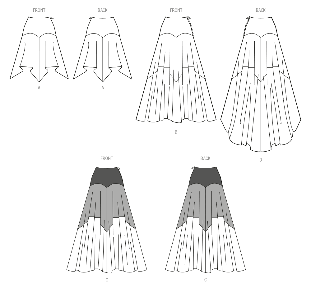 McCall's 8453 Misses' Skirt In Two Lengths