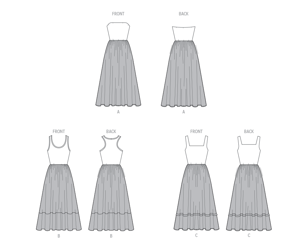 mccalls a line dress pattern McCalls Dress M8406 – The Fold Line main image 1