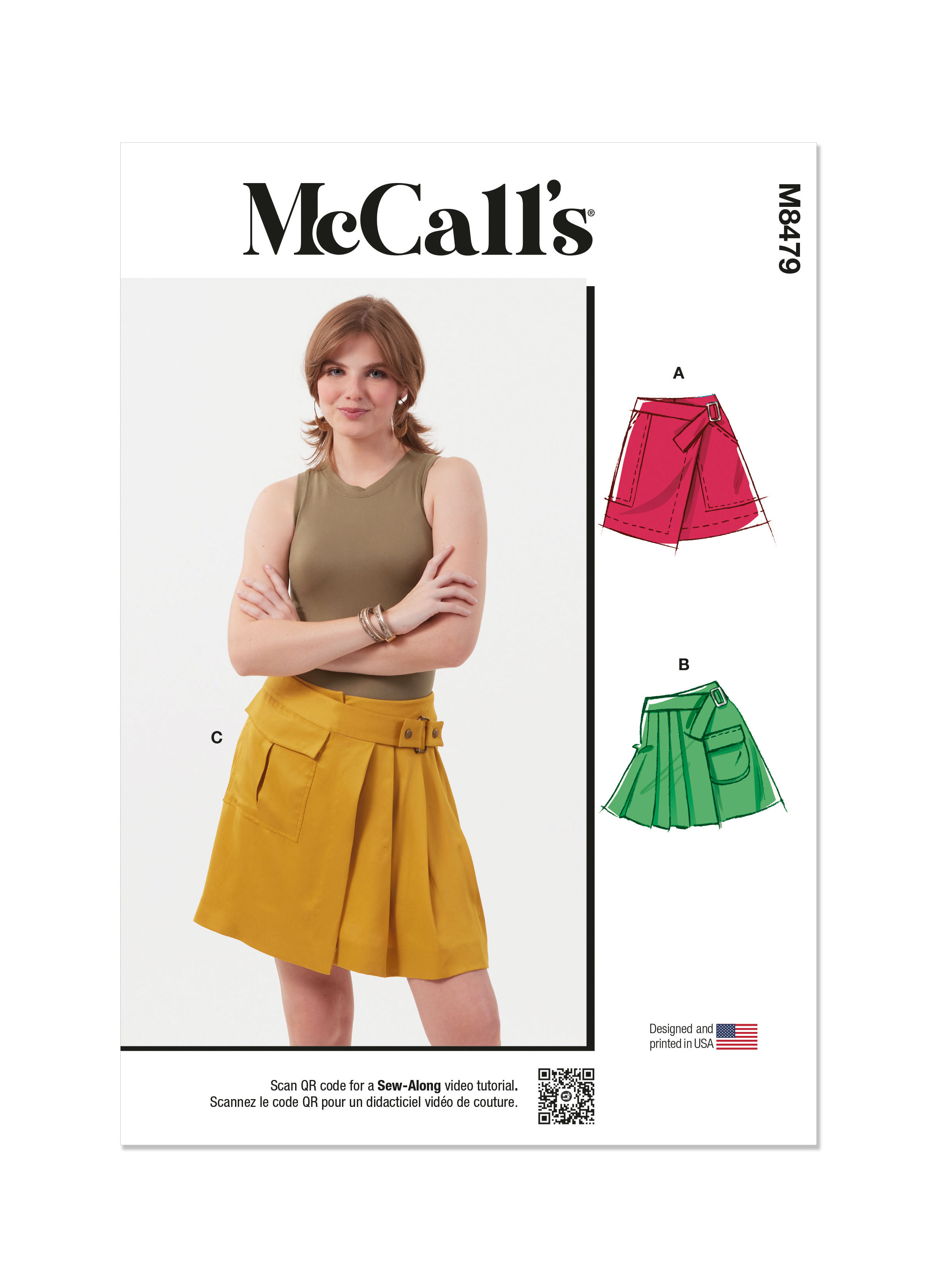 McCall's 8479 Misses' Wrap Skirts