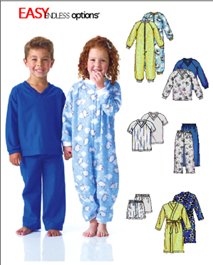 McCall's 4283 Toddlers PJs & Robe