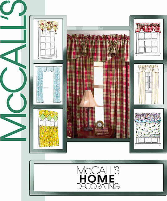 McCall's M4408 Home Decorating Window Essential Valances Curtains Sz 36  48 60