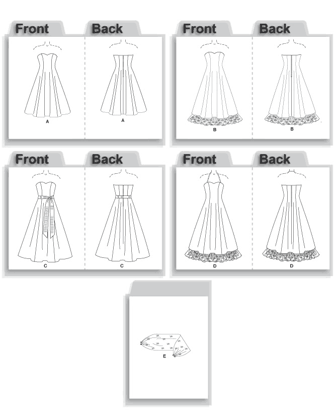 Easy prom dress clearance patterns