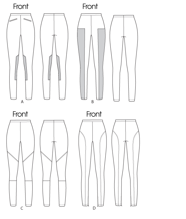 McCall's 6404 Misses' Leggings sewing pattern