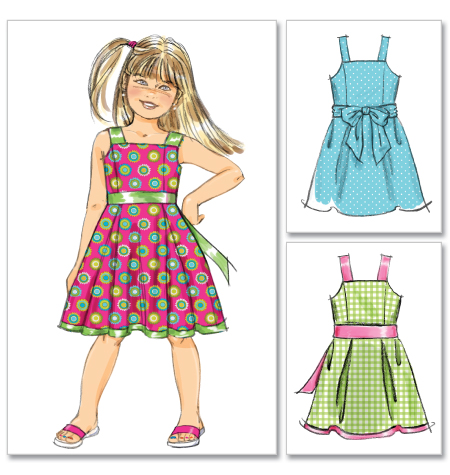 McCall's 6486 Children's/Girls' Lined Dresses