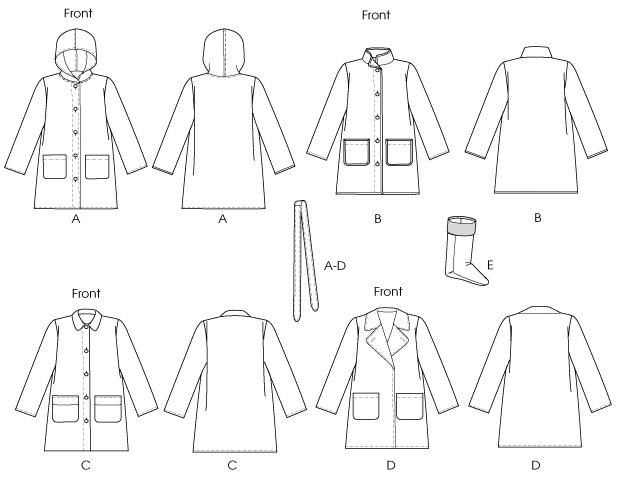 McCall's 6517 Misses' Jacket, Belt and Boot Liners