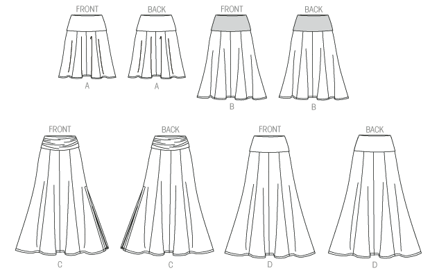 McCall's 7130 MISSES' DRESSES OR SKIRTS