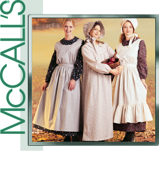 McCall's 9423 Pioneer Dress, Apron, Bonnet