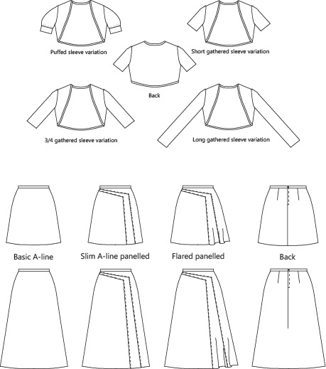 Muse 1504 Tahi Skirt and Knit Shrug Downloadable Pattern