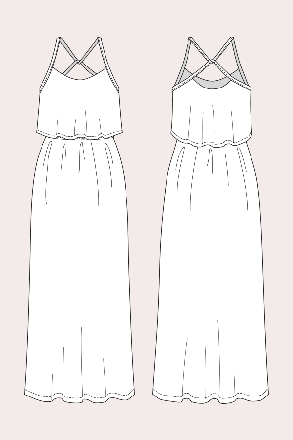 maxi dress pattern free