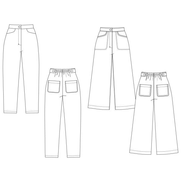 Named Clothing Aina Trousers and Culottes Downloadable Pattern