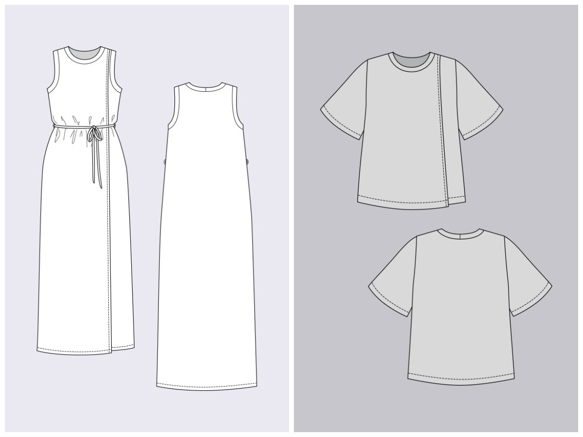 Anneli Double Front Dress + T-Shirt - Named Clothing - Sewing Pattern Anneli Double Front Dress + T-Shirt - Named Clothing - Sewing Pattern