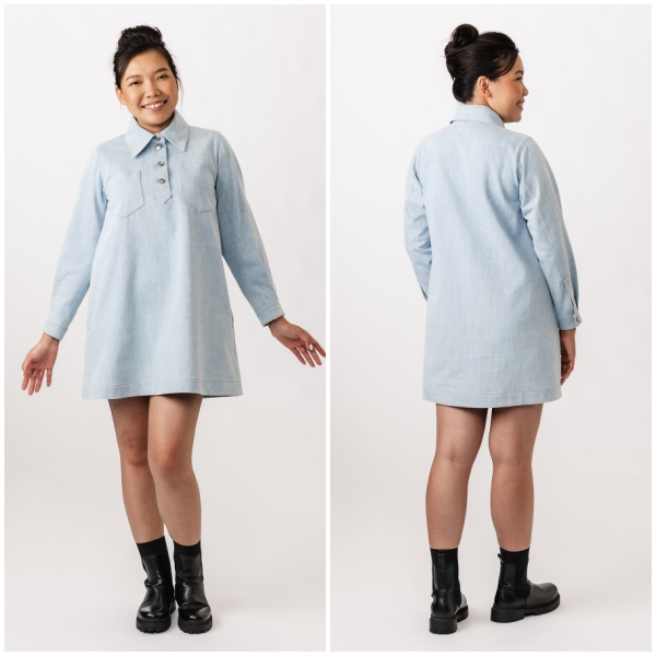 Loviisa Denim Dress Pattern - Named Clothing Loviisa Denim Dress Pattern - Named Clothing