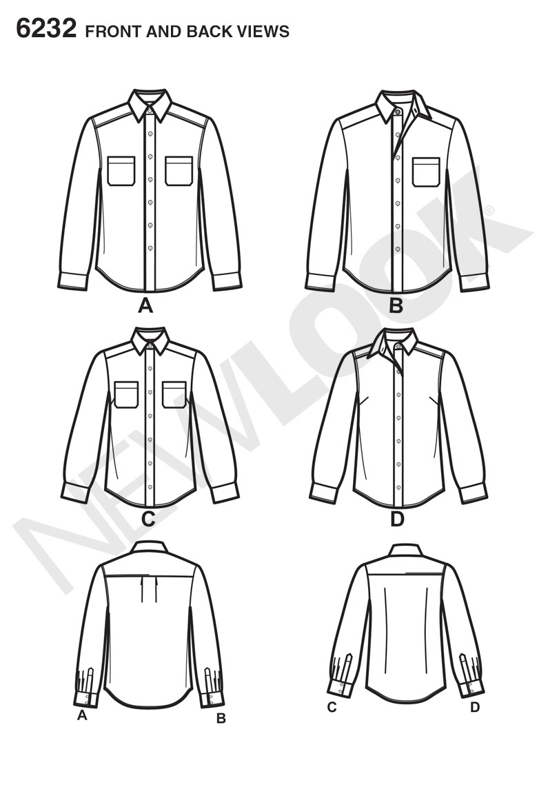 button down shirt pattern free