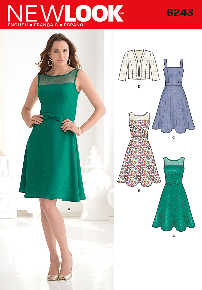 New Look 6243- Misses' Dress and Bolero