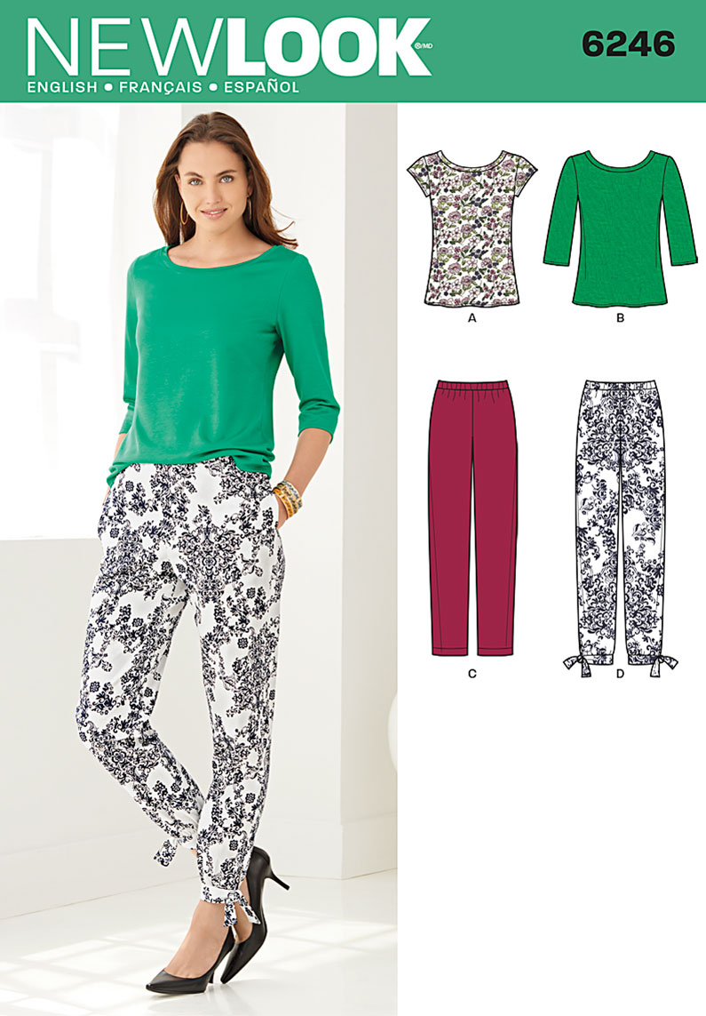 New Look Misses' Tapered Ankle Pant and Knit Top 6246