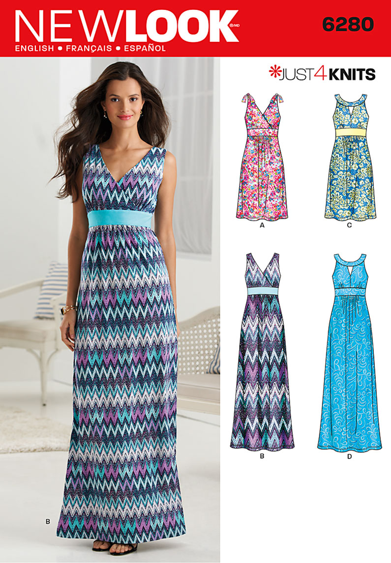 knit maxi dress pattern