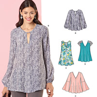 New Look Misses' Tunic Tops 6414 pattern review by LindaSew