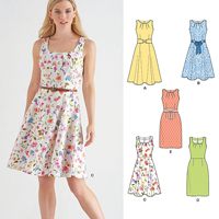 New Look Misses' Dresses with Skirt and Neckline Variations 6431 ...