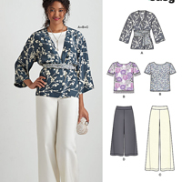 New Look Misses' Easy Pants, Kimono, and Top 6438 pattern review by  karenmuse