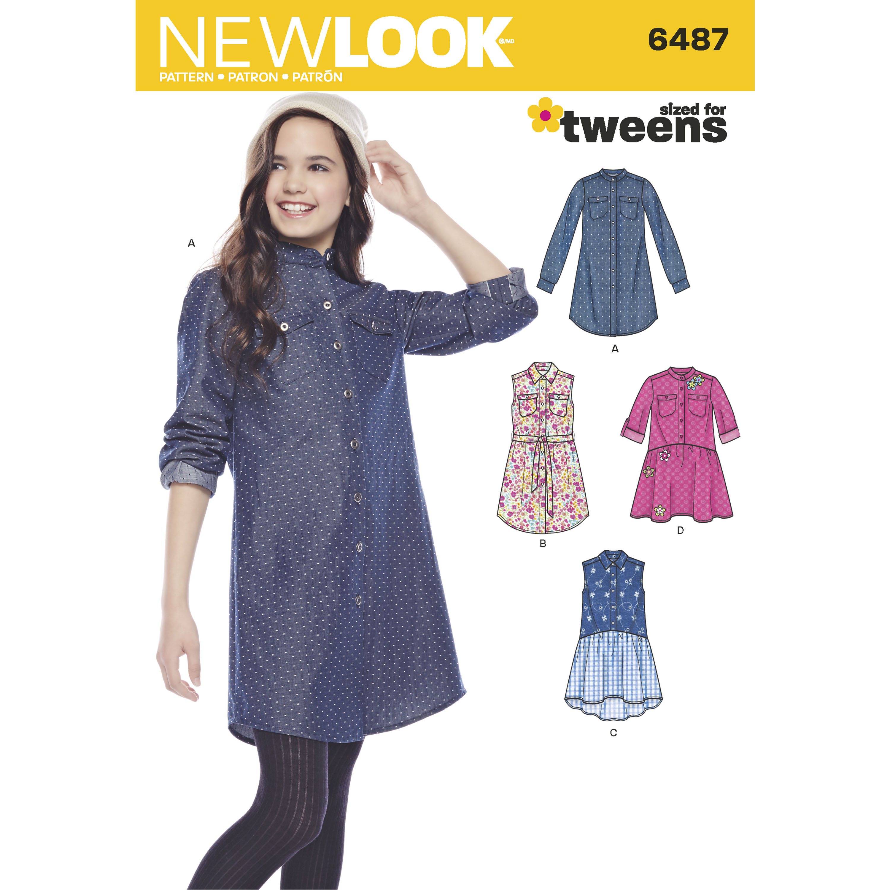  New Look Ladies Easy Sewing Pattern 6347 Dresses in 5  Variations : Arts, Crafts & Sewing