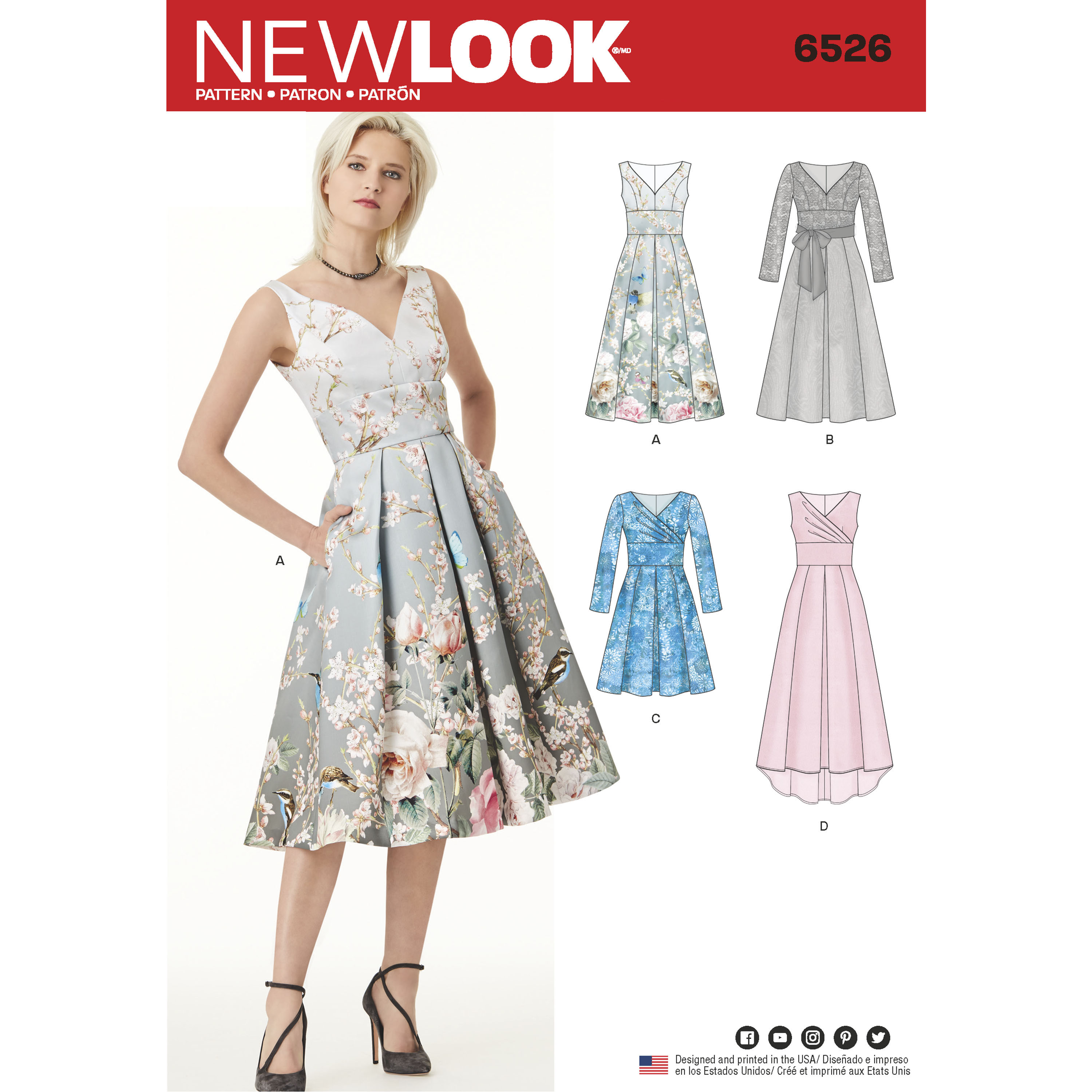 Dress pattern new look hotsell