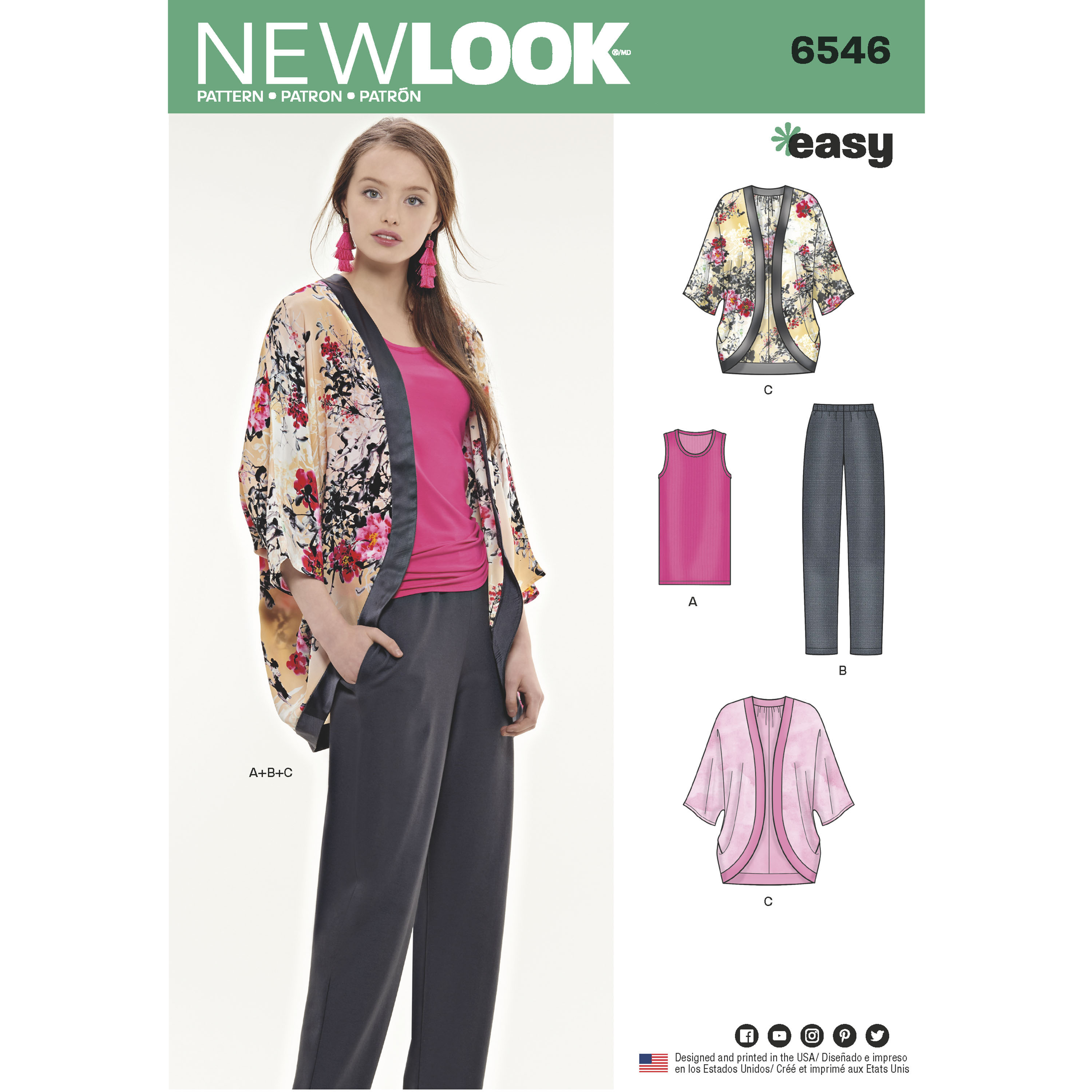 New Look New Look Pattern 6546 Misses' Separates