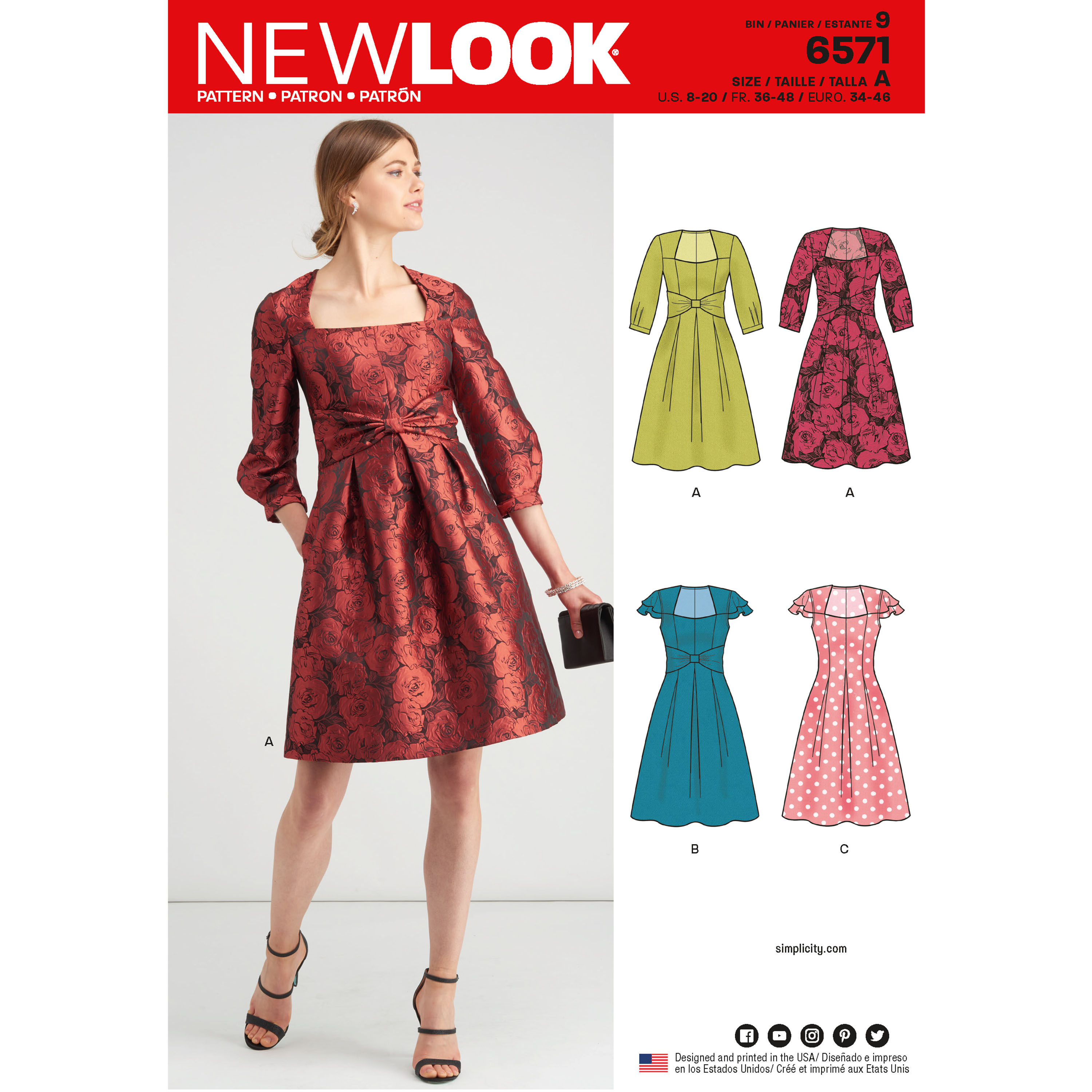 New Look 6571 Misses' Dresses