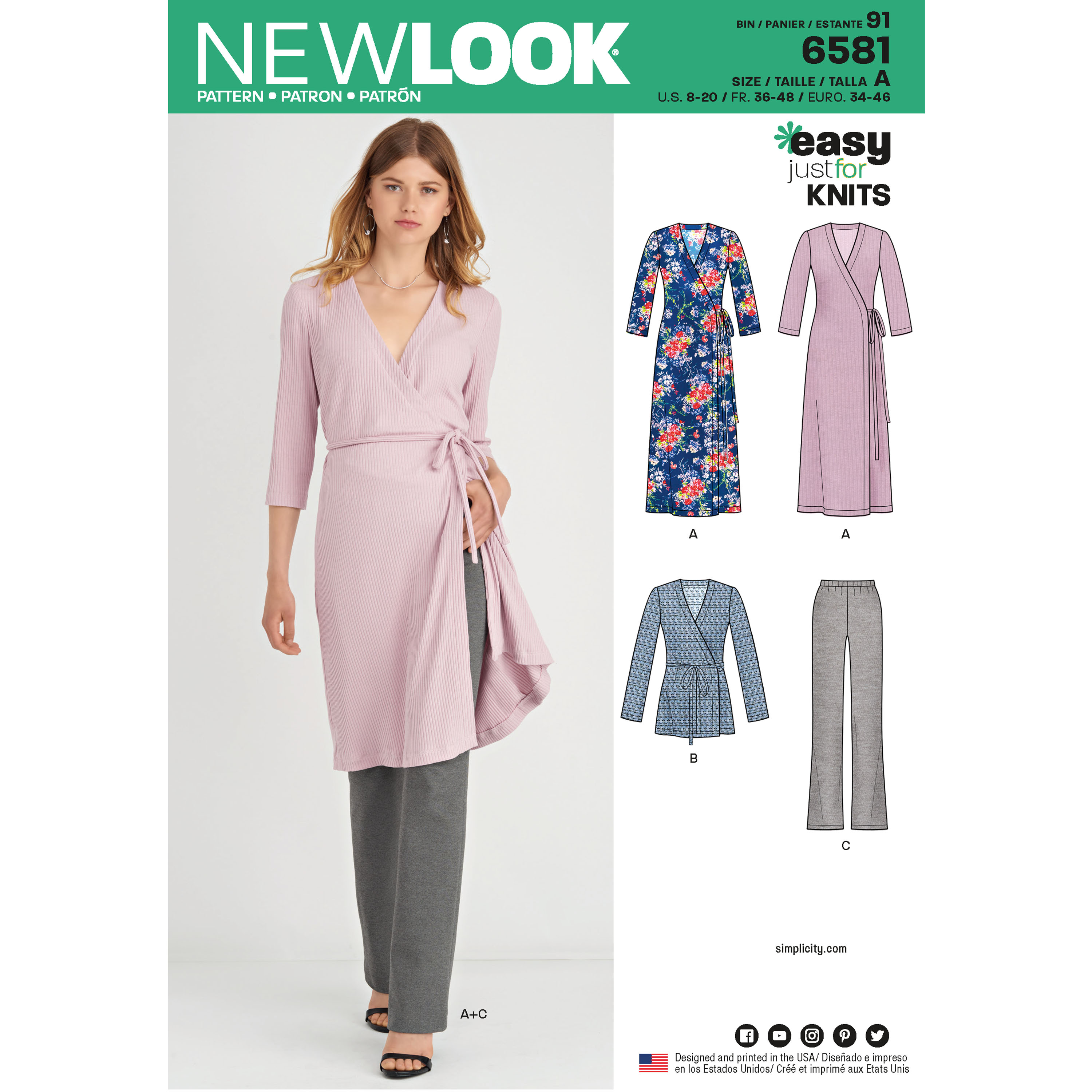 New Look 6581 Misses' Easy Knit Sportswear