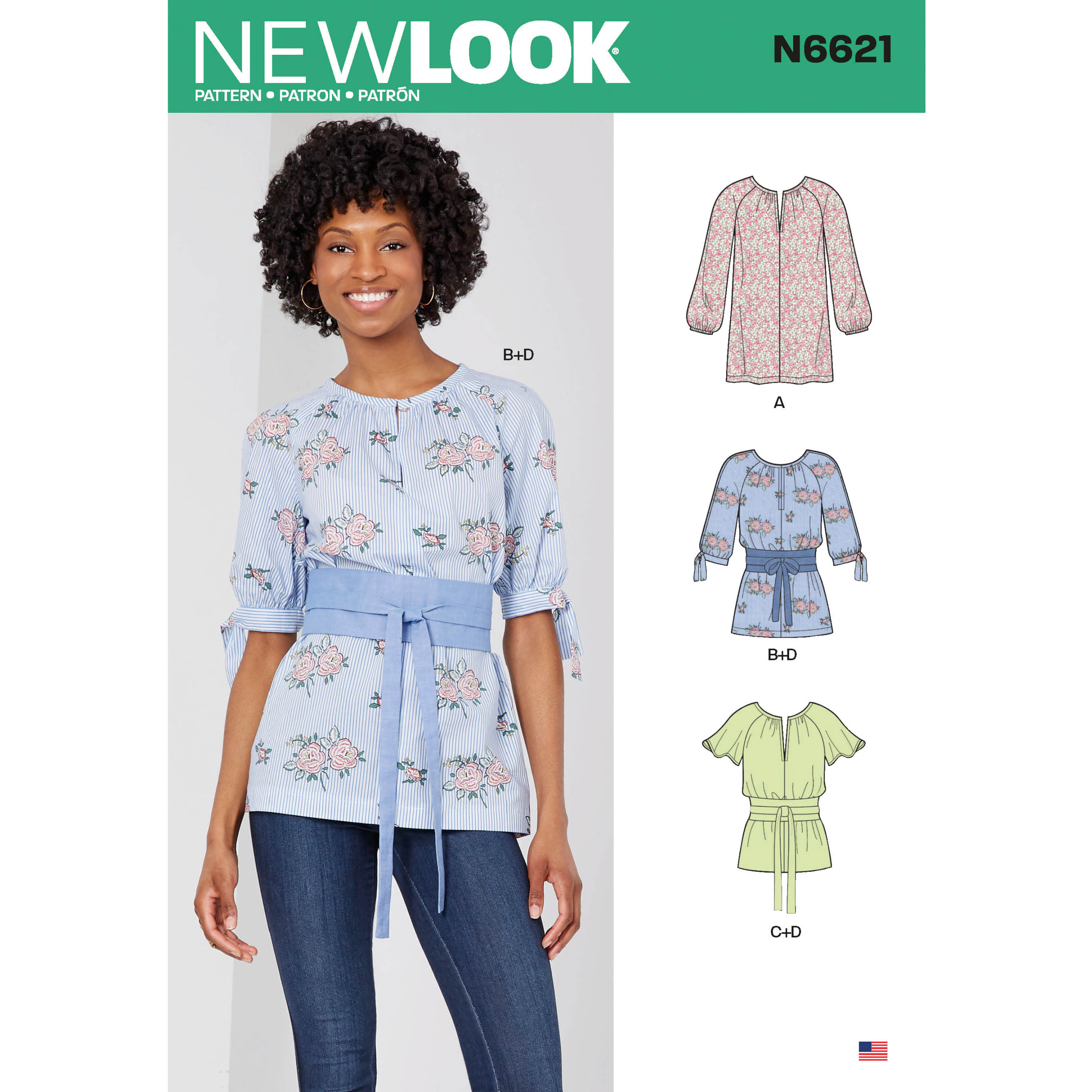 New Look 6621 Misses' Top Or Tunic