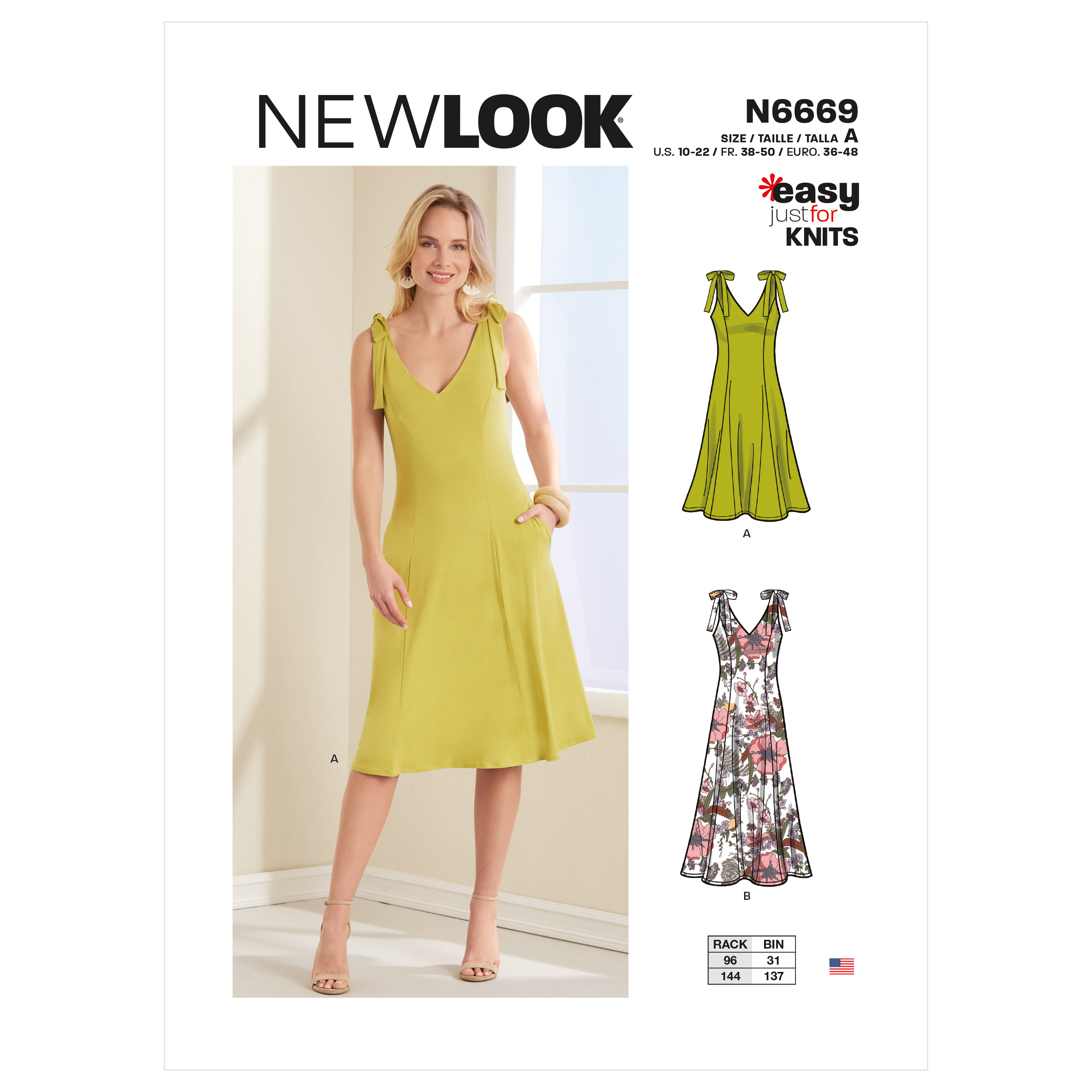 New Look 6669 Misses' Dresses