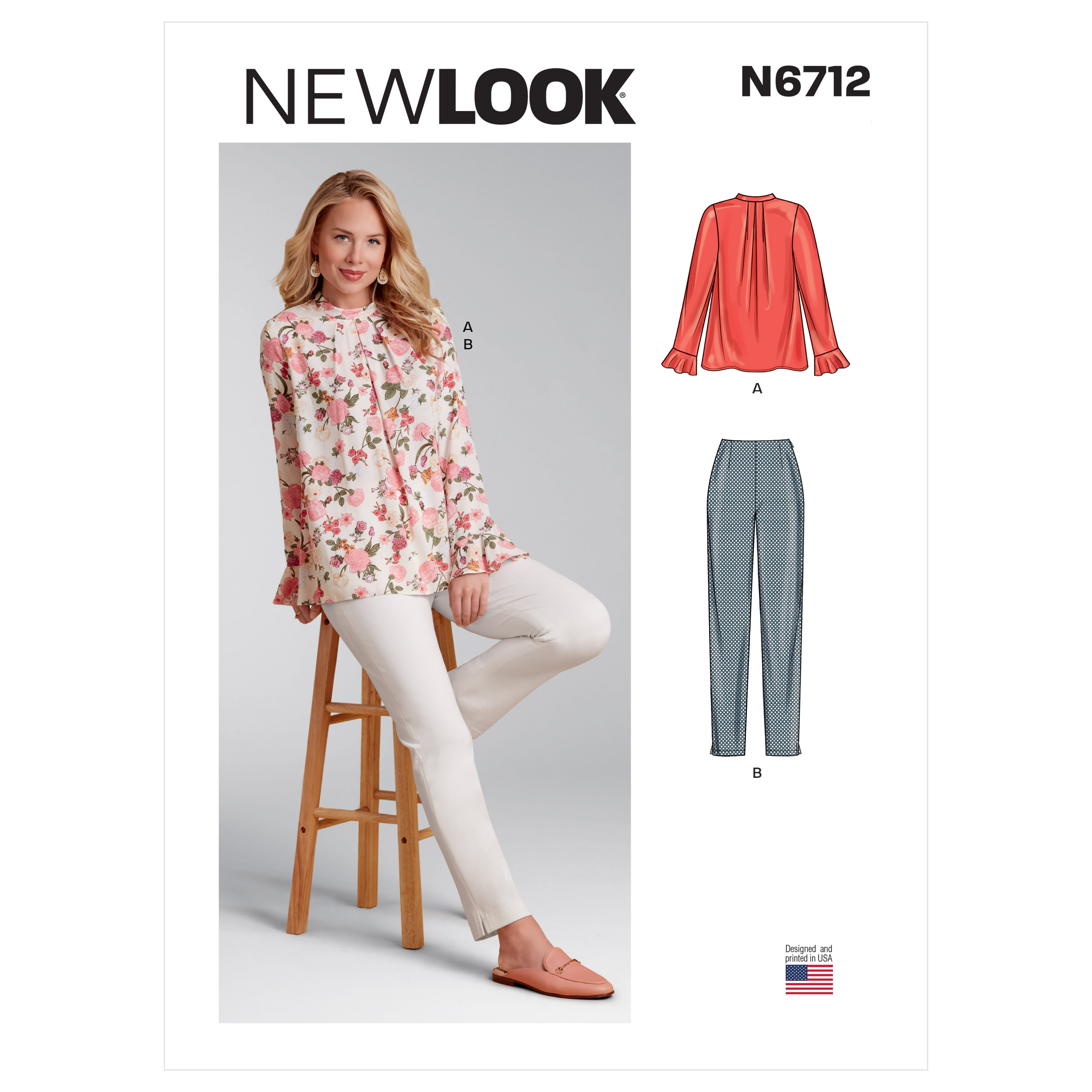 New Look 6712 Misses' Top and Pants