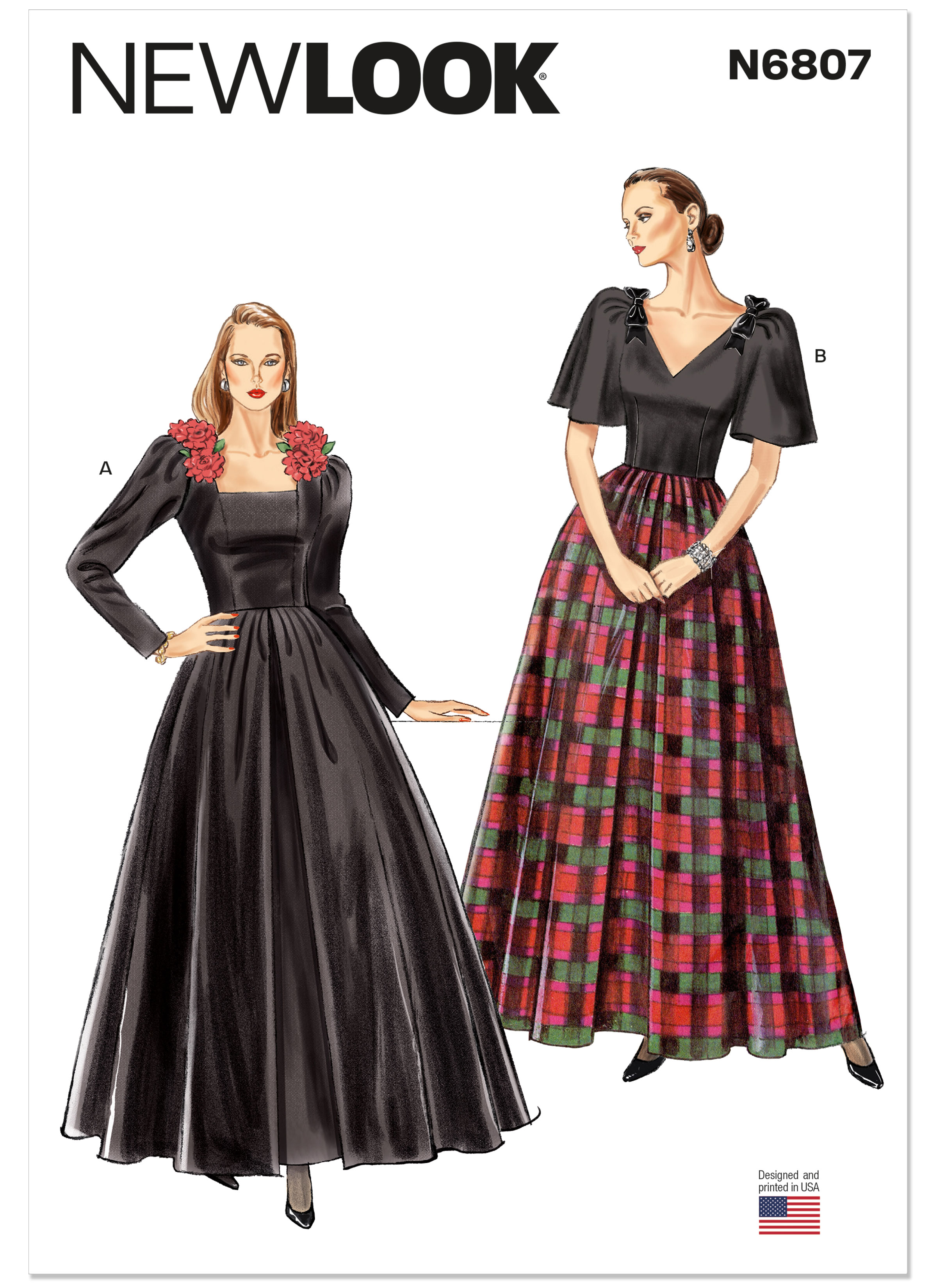 New Look 6807 Misses' Evening Gowns