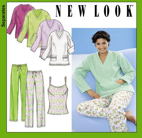 New Look 6128 Misses Pants, Knit Pullover Top and Tank Top