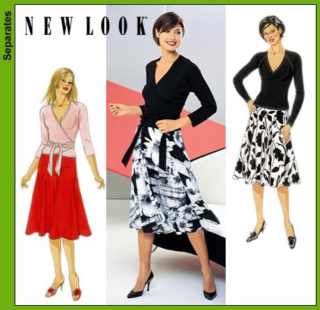 New Look 6149 Misses Skirt and Knit Tops