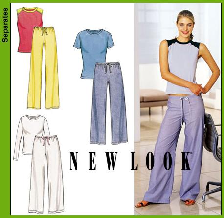 New Look 6160 Misses Pants and Knit Tops