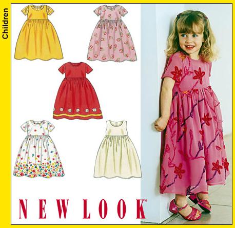 New Look 6171 Toddlers Dress or Jumper and Overdress