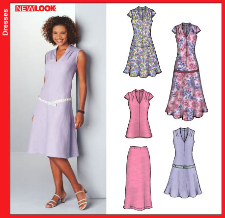 New Look 6240 Misses Dress, Top and Skirt